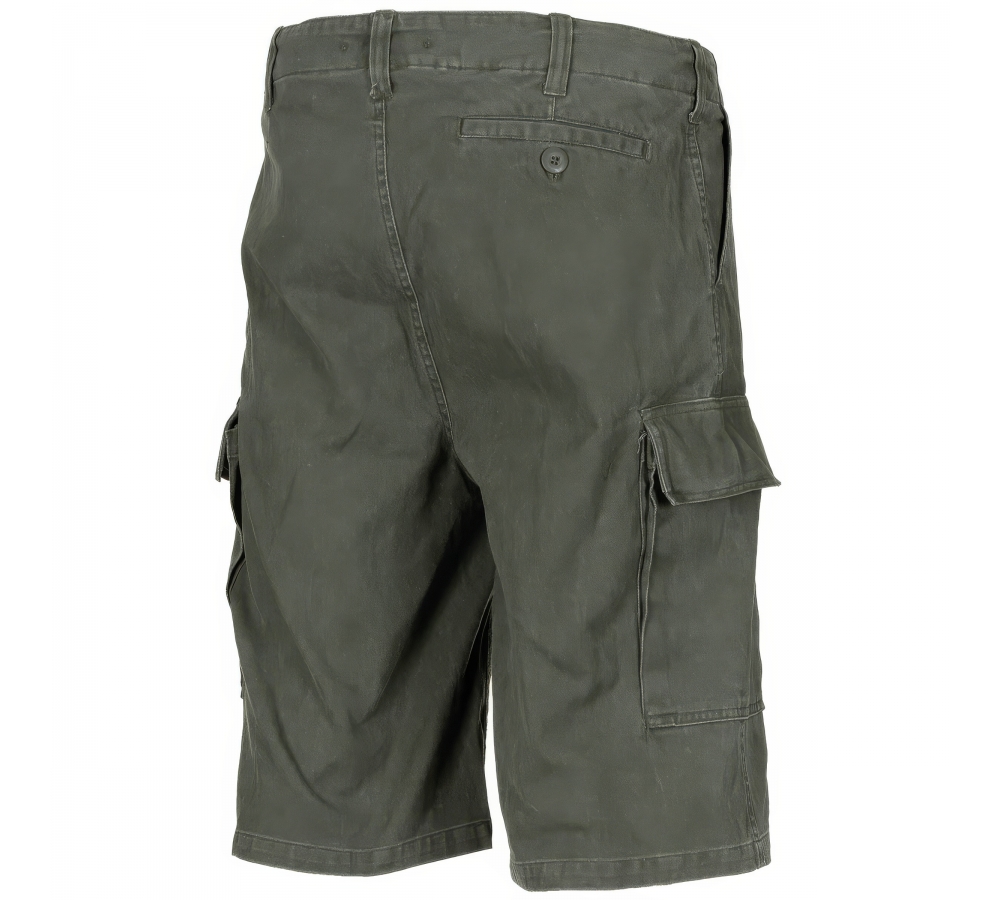 Bermuda BW Moleskin olive stonewashed coton poches latérales