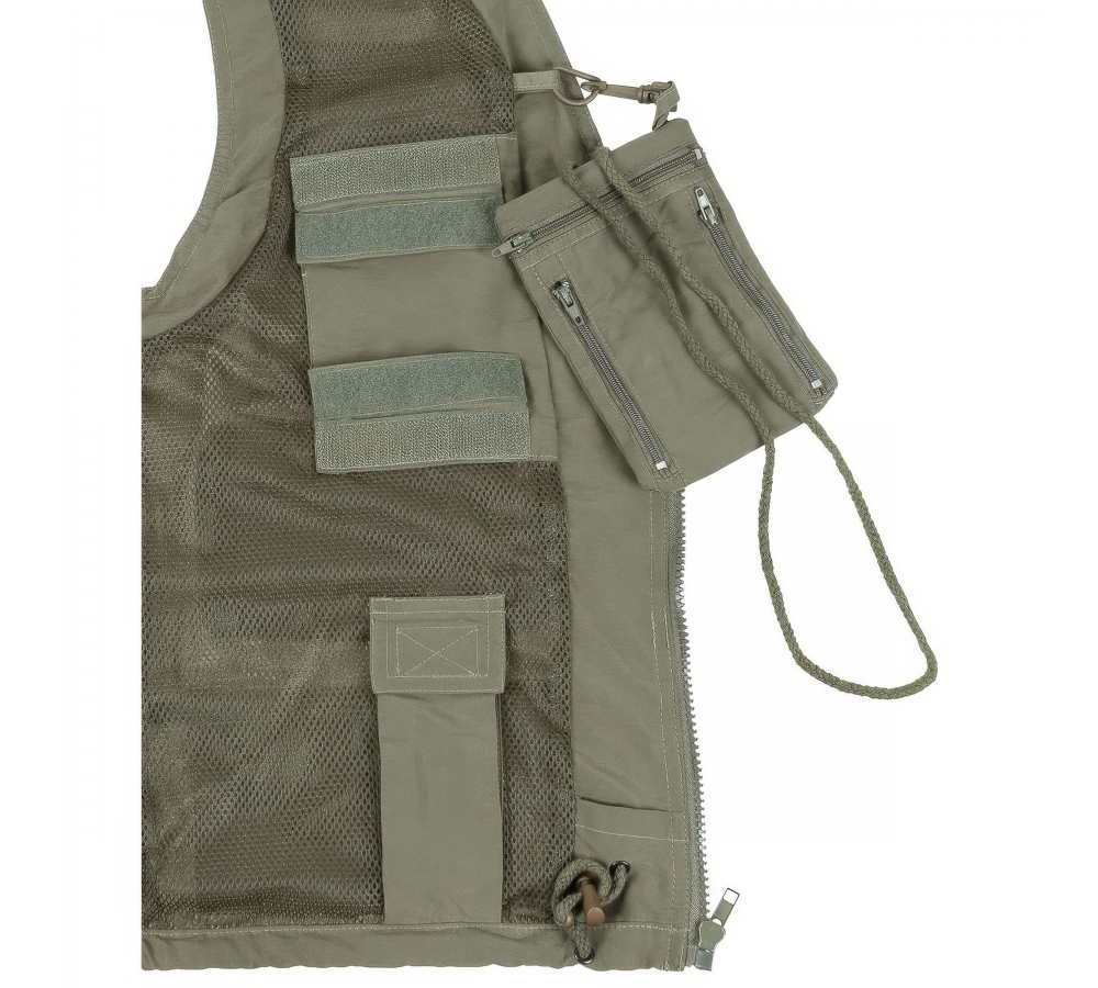 Outdoor Vest OD green microfibre