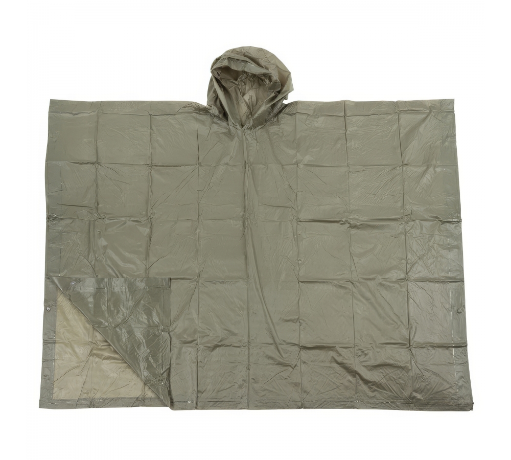 Poncho Vinyl oliv ca. 200 x 127 cm 012 mm