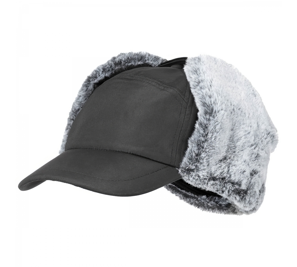 Winter Cap "Trapper" schwarz