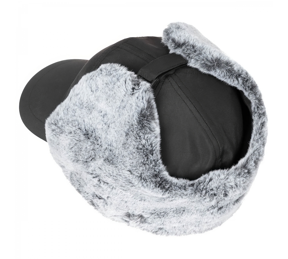 Winter Cap "Trapper" schwarz