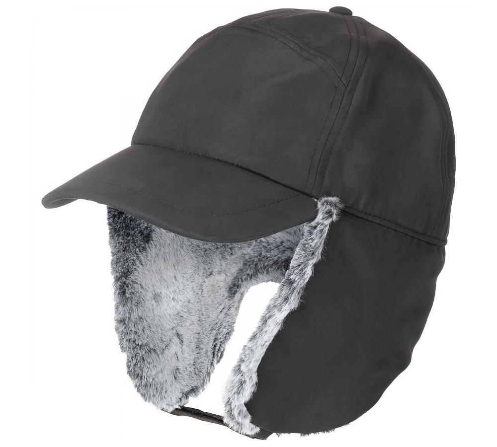 Winter Cap "Trapper" schwarz