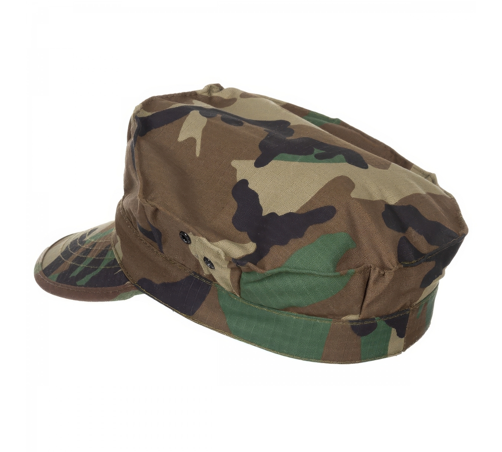 US Cap "USMC" Rip Stop woodland Marine-Corps-Druck