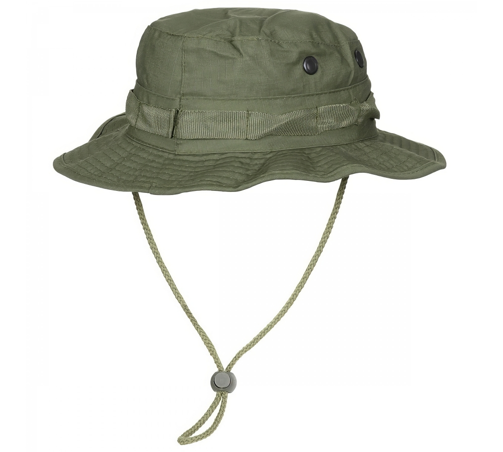US GI Buschhut mit Kinnband GI Boonie Rip Stop oliv