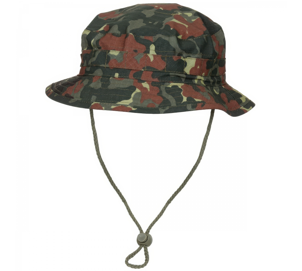 Brit. Buschhut mit Kinnband SF Boonie Rip Stop flecktarn