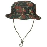 Brit. Buschhut mit Kinnband SF Boonie Rip Stop flecktarn