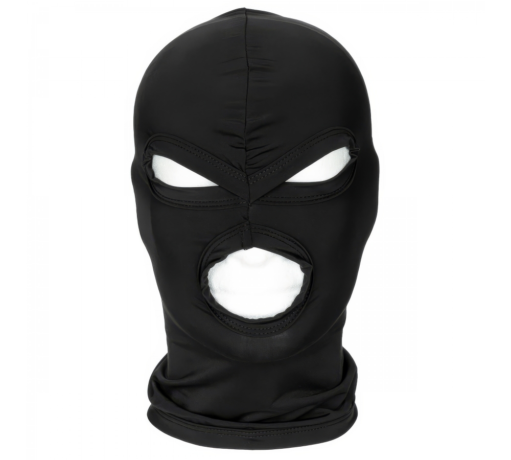 Balaclava 3-Loch dünn schwarz