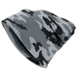 Strickmütze "Beanie" tarn fein gestrickt