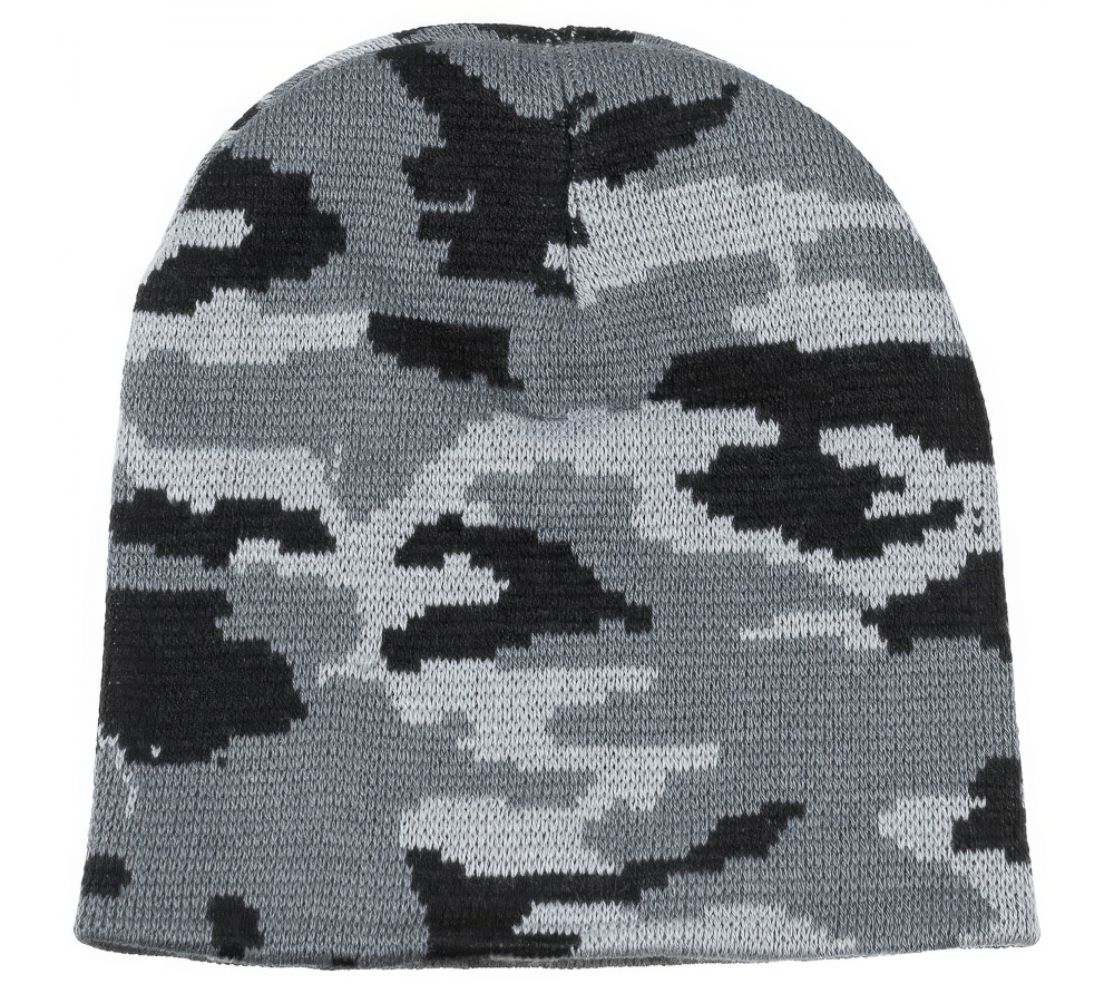 Strickmütze "Beanie" tarn fein gestrickt