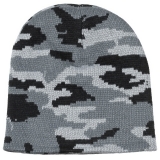 Strickmütze "Beanie" tarn fein gestrickt