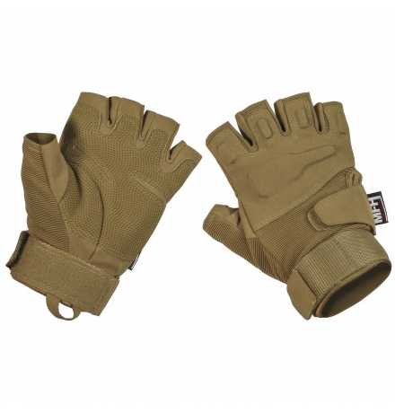 Guanti tattici Pro senza dita color coyote tan