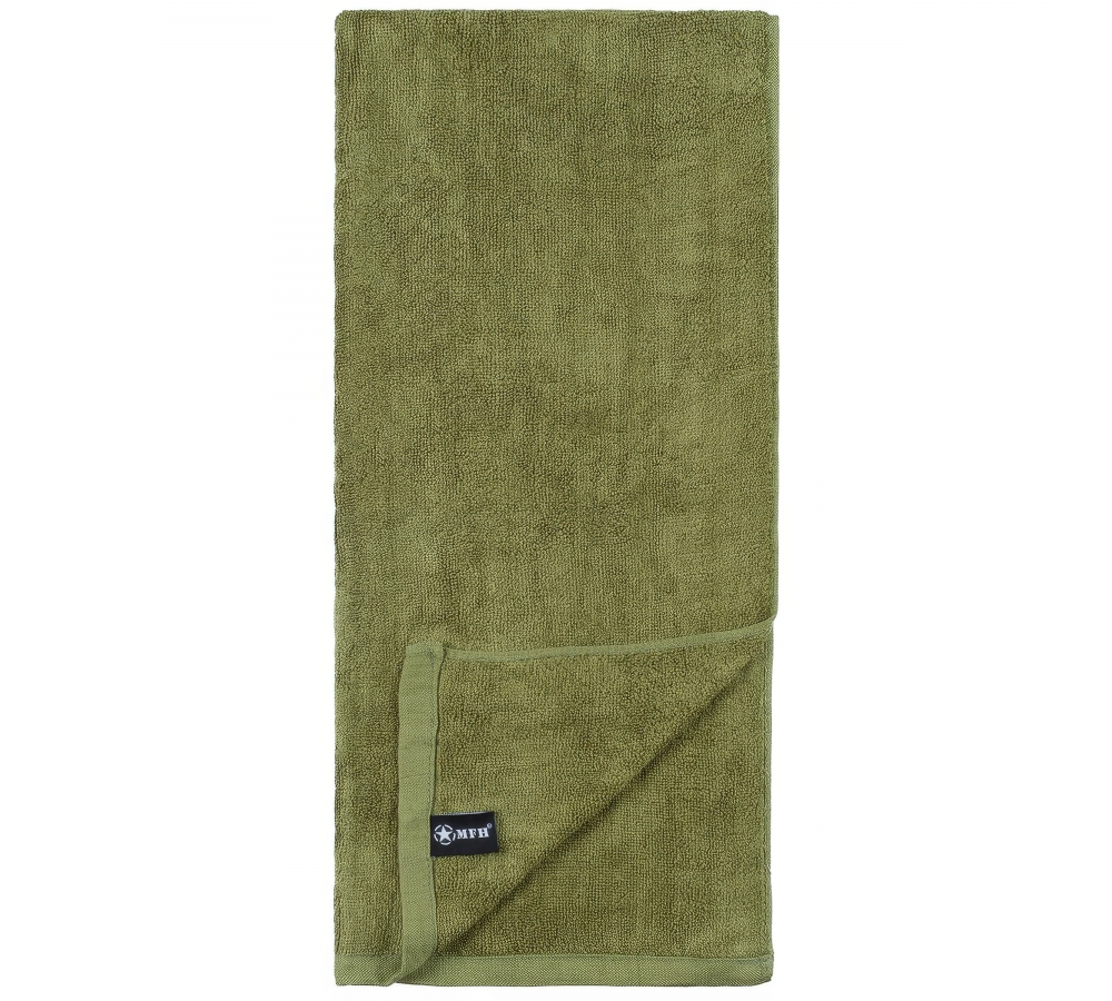 Asciugamano spugna oliva ca. 110 x 50 cm