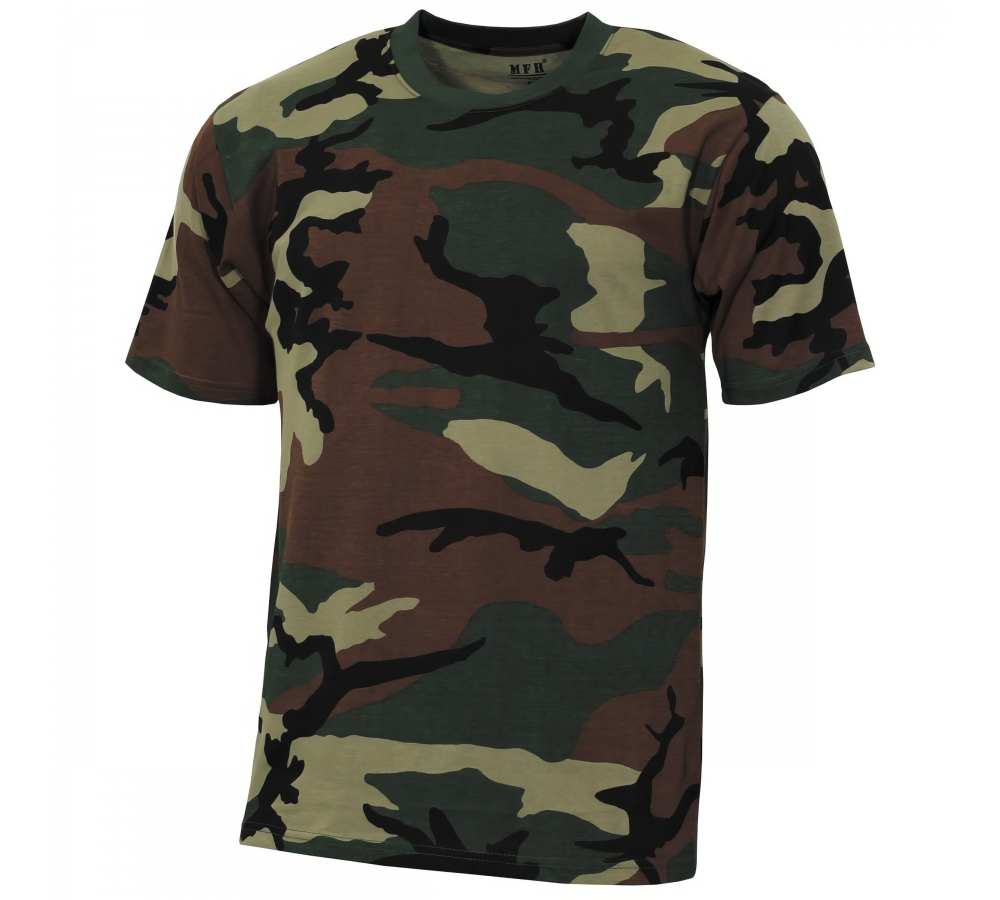 Kinder T-Shirt "Basic" woodland 140-145 g/m²