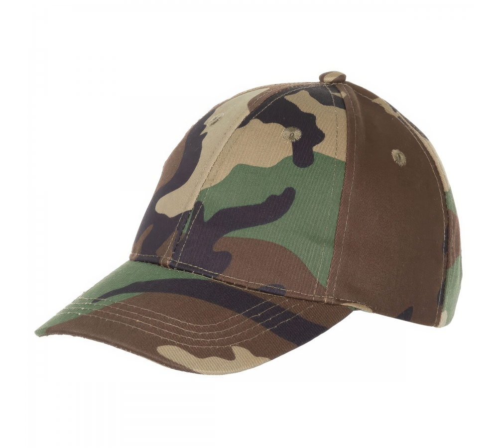 Kinder BB Cap mit Schild größenverstellbar woodland