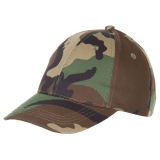 Kinder BB Cap mit Schild größenverstellbar woodland