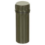 Fox Outdoor wasserdichte Box, olivgrün, mit Spiegel, Kunststoff, Angelhaken & Feuerstarter