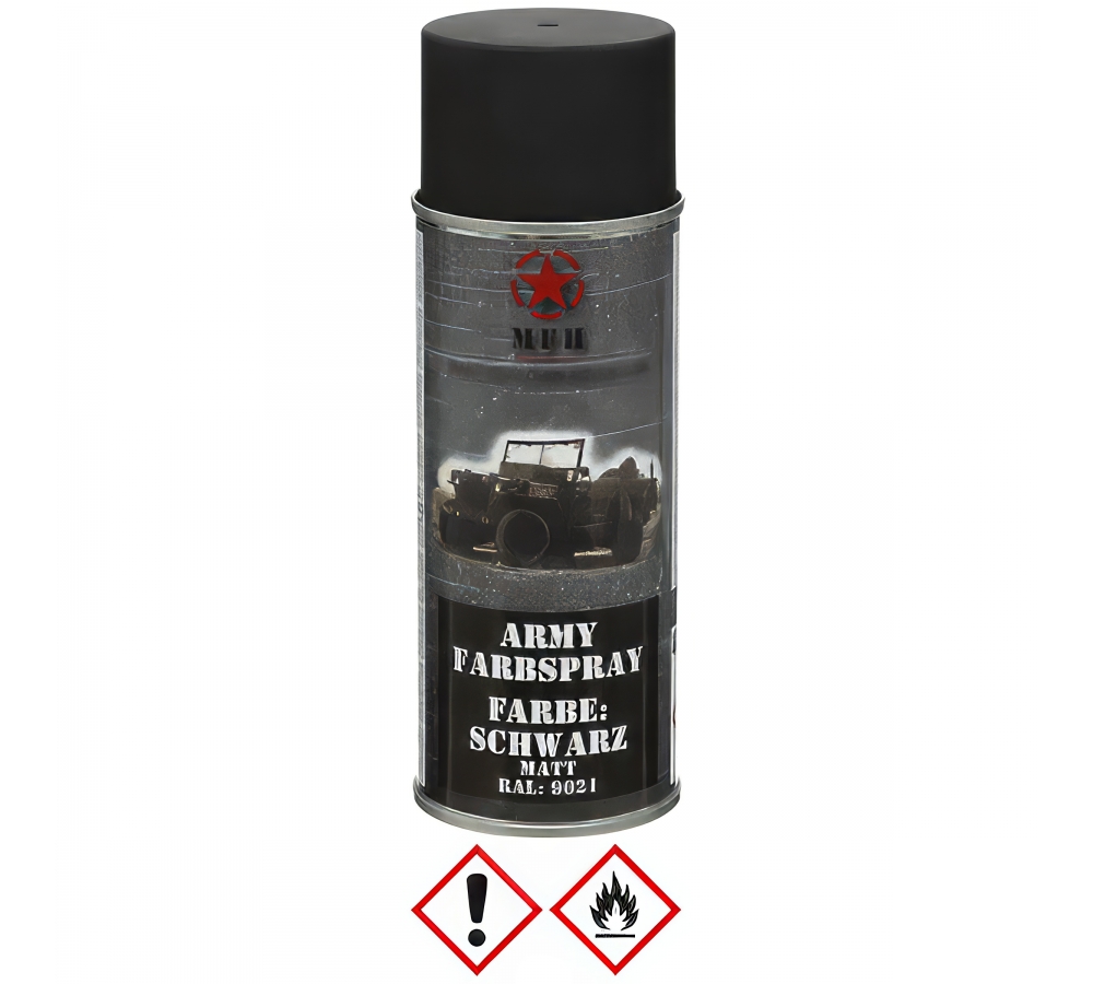 Army Farbspray SCHWARZ matt 400 ml