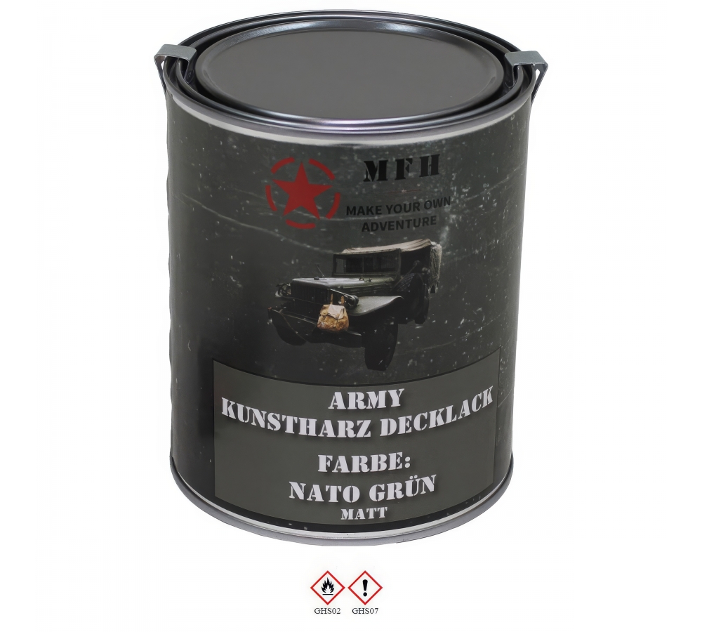 Army Lack NATO GRÜN matt Dose 1 l