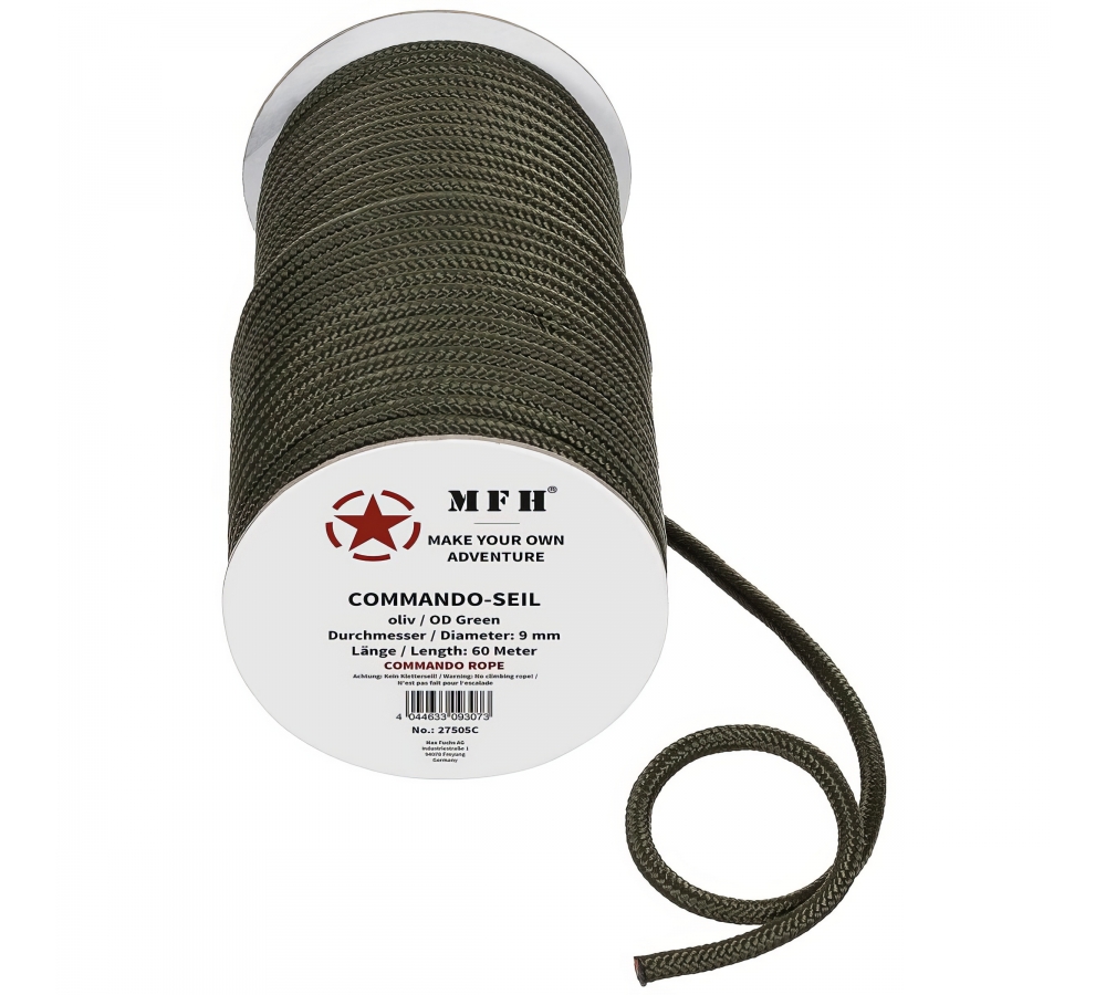 Seil oliv 9 mm 60 Meter
