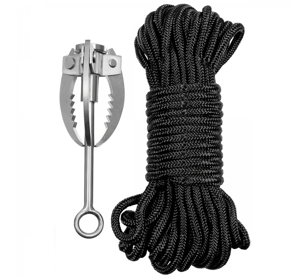 Wurfanker Metall klappbar mit Seil