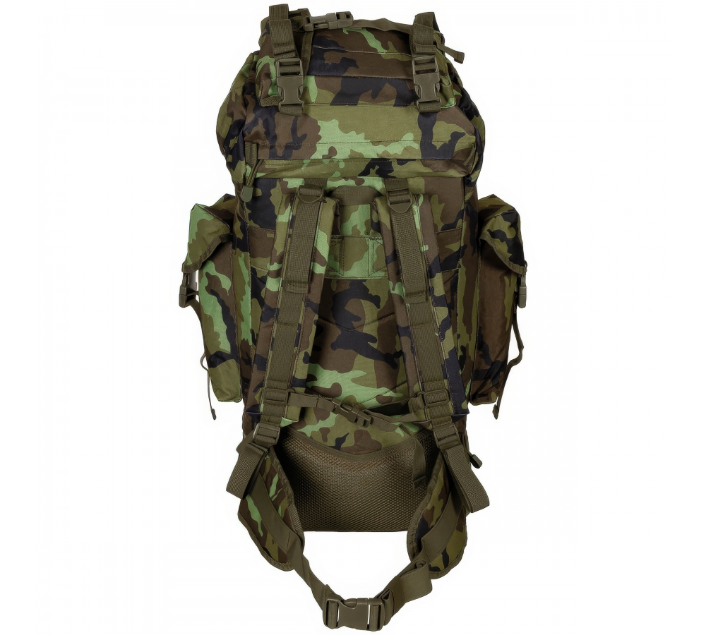BW Savaş Sırt Çantası MOLLE 65 l alüminyum çubuk M95 CZ kamuflaj