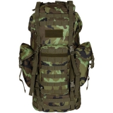BW Savaş Sırt Çantası MOLLE 65 l alüminyum çubuk M95 CZ kamuflaj