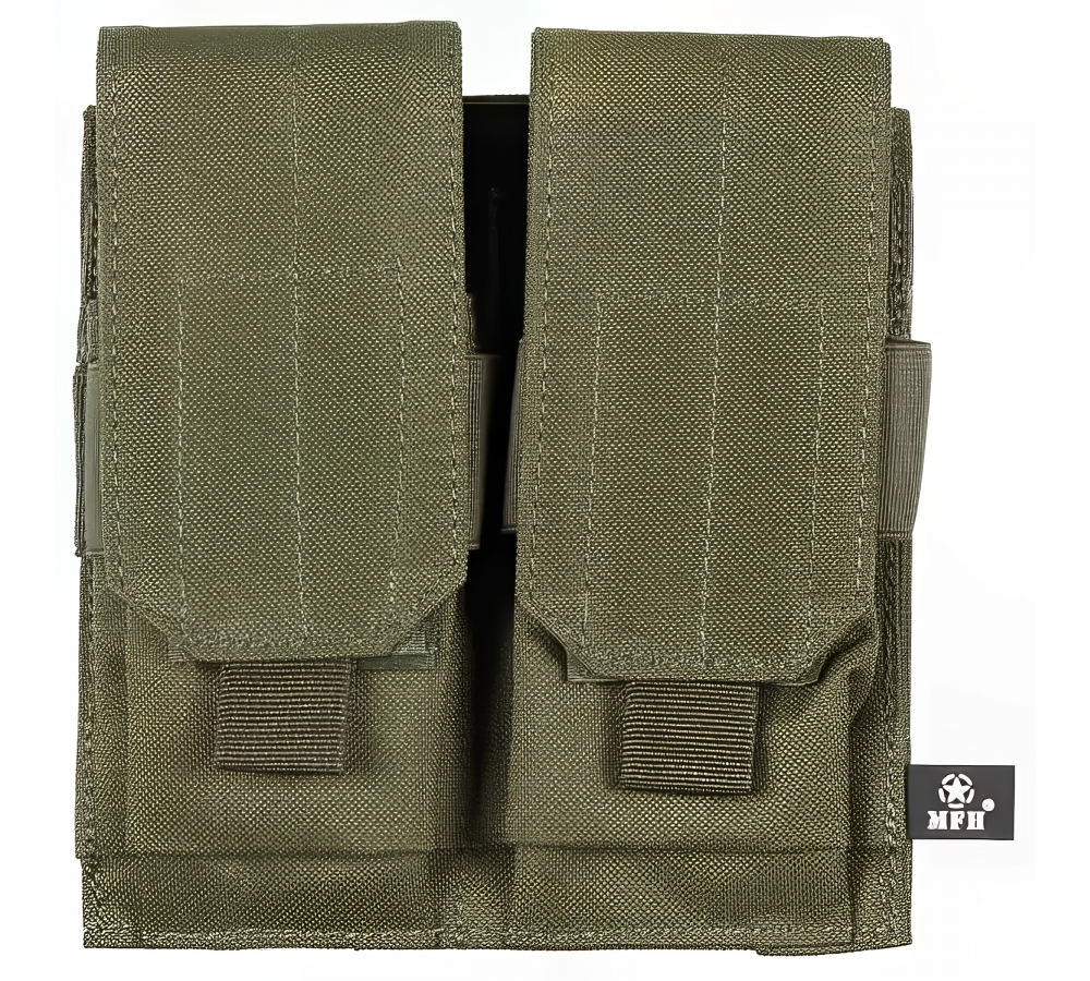 Magazine Pouch double "MOLLE" OD green