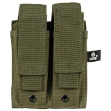 Magazine Pouch double small "MOLLE" OD green