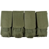 Magazine Pouch 4 compartments "MOLLE" OD green