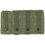 Magazine Pouch 4 compartments "MOLLE" OD green