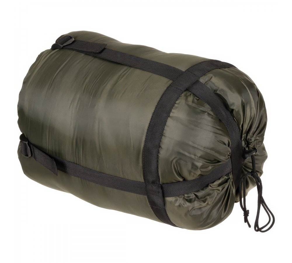 Mumienschlafsack oliv 2-lagige Füllung