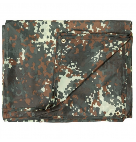 Mehrzweckplane "Tarp" flecktarn ca. 500 x 600 cm