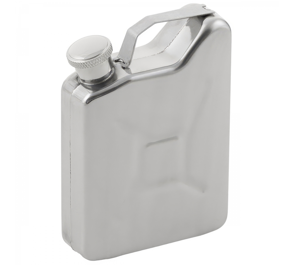 Taschenflasche "Kanister" Edelstahl 5 OZ 148 ml