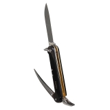 Messer "Marine", Bordmesser mit Marlspieker, schwarz, BW