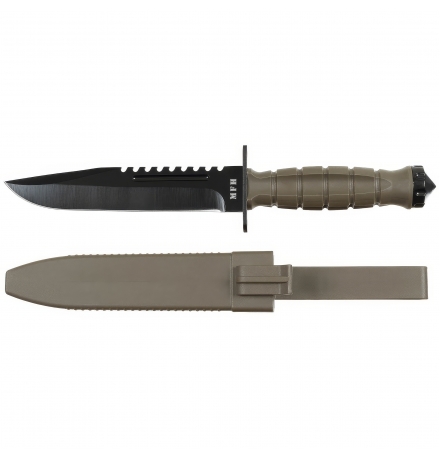 MFH Jagd- & Outdoormesser Storm oliv – mit Scheide, 31 cm