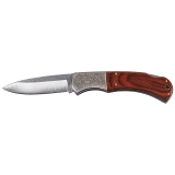 Klappmesser mit Holzgriff und Verzierung – FoxOutdoor