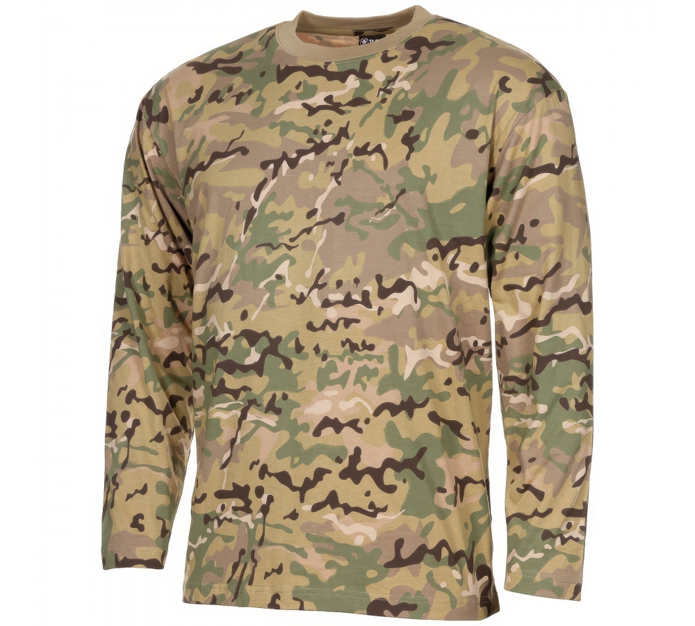 Chemise US manches longues opération-camouflage 170 g/m²
