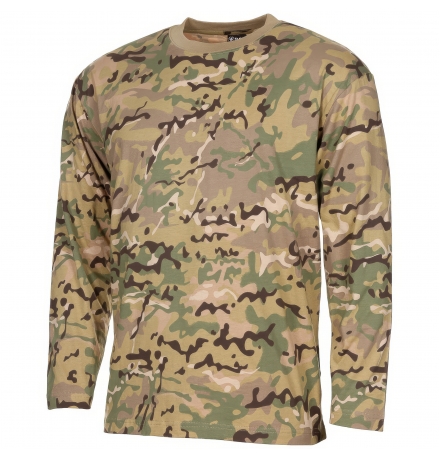 Chemise US manches longues opération-camouflage 170 g/m²