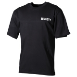 T-Shirt schwarz "Security" bedruckt