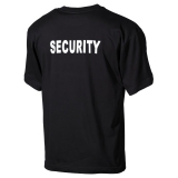 T-Shirt schwarz "Security" bedruckt