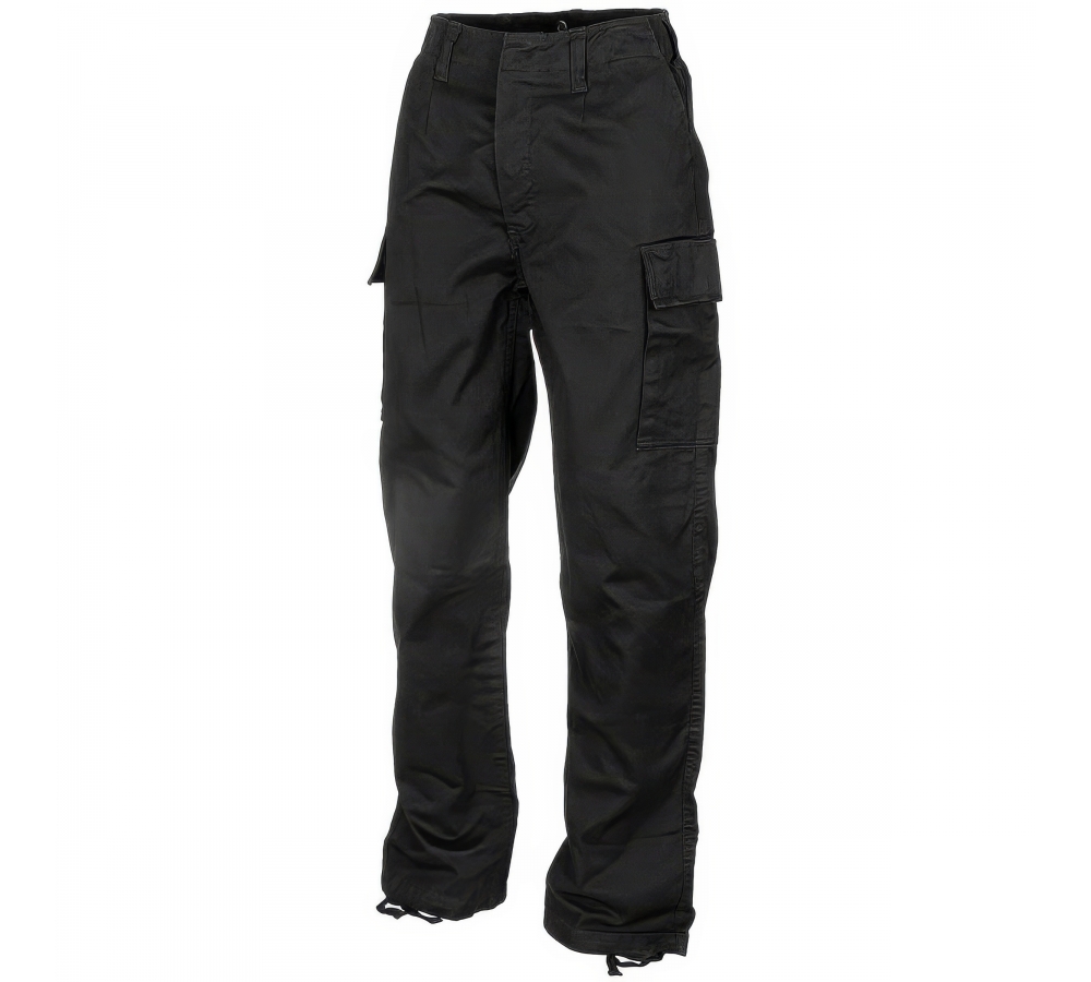 Pantalon en moleskine noir délavé