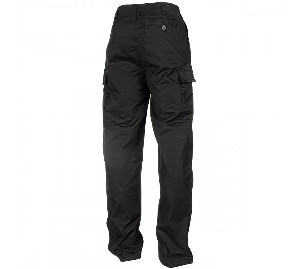 Pantalon en moleskine noir délavé