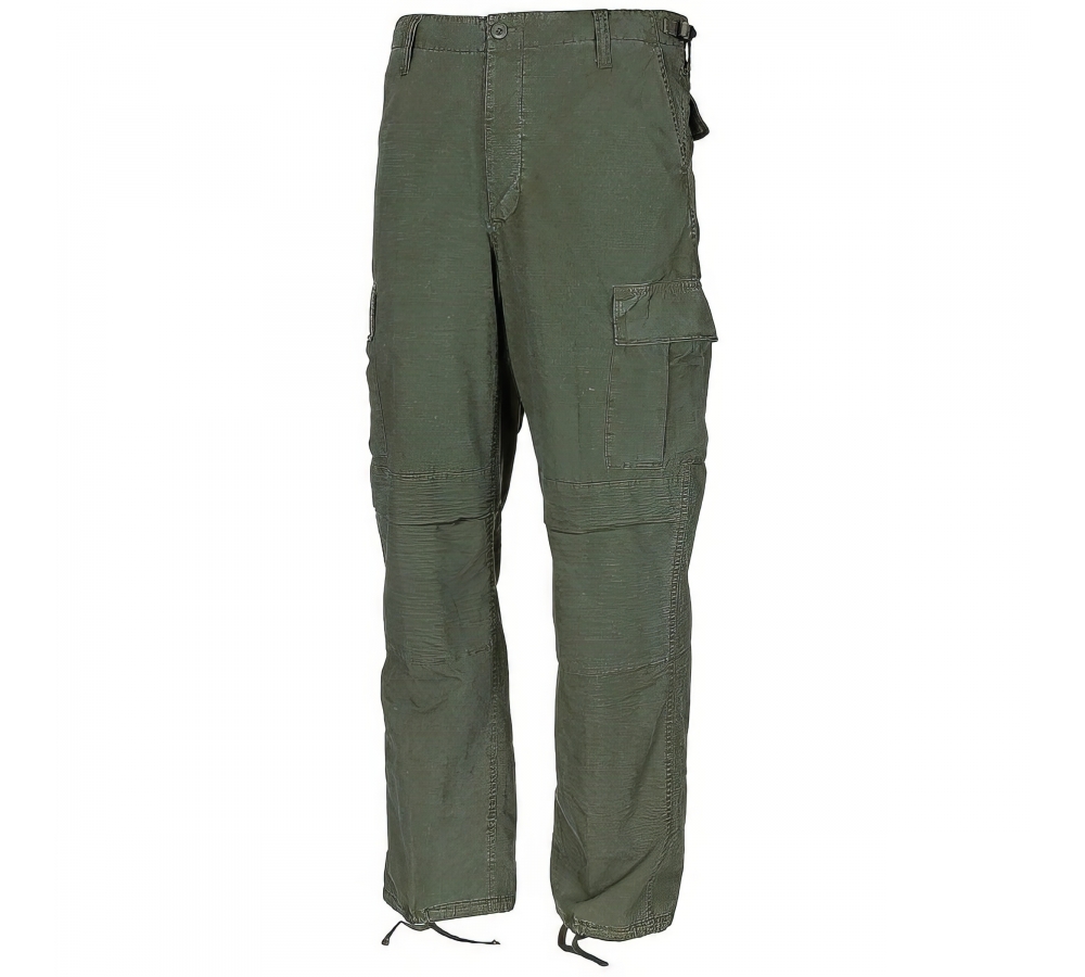 US Kampfhose BDU Rip Stop oliv-stonewashed