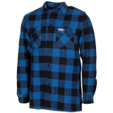 Holzfällerhemd blau-schwarz kariert