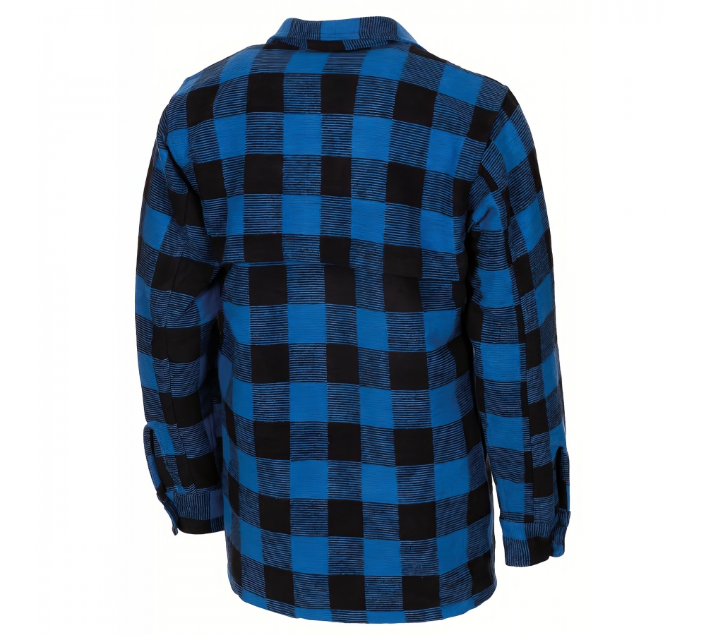 Holzfällerhemd blau-schwarz kariert