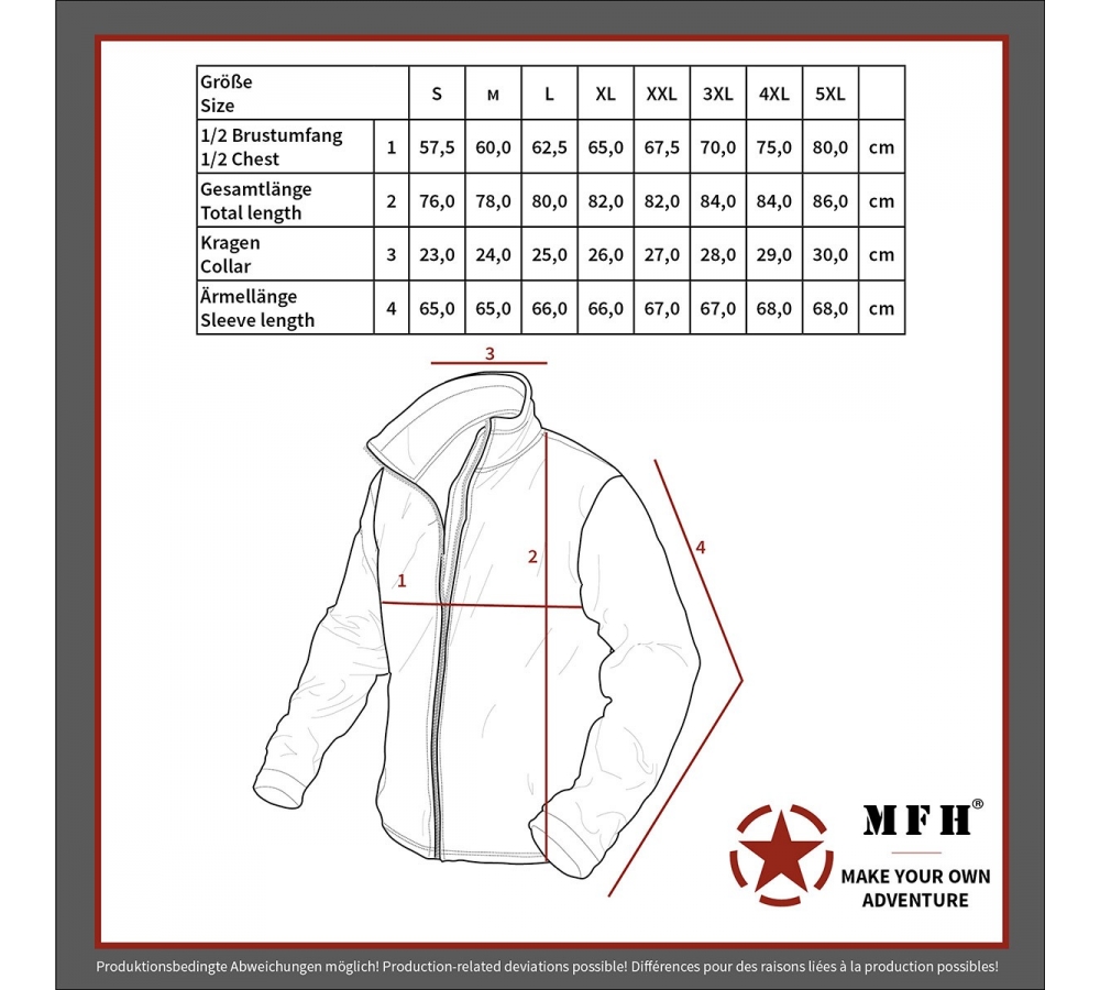 BW Unterziehjacke "Kälteschutz" oliv