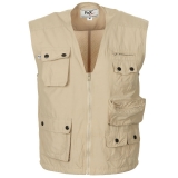 Outdoor-Weste, khaki – vielseitige Microfaser-Weste für Alltag & Natur