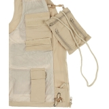 Outdoor-Weste, khaki – vielseitige Microfaser-Weste für Alltag & Natur