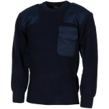 BW Pullover mit Brusttasche blau