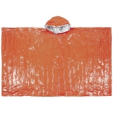 Notfall-Poncho orange einseitig alubeschichtet